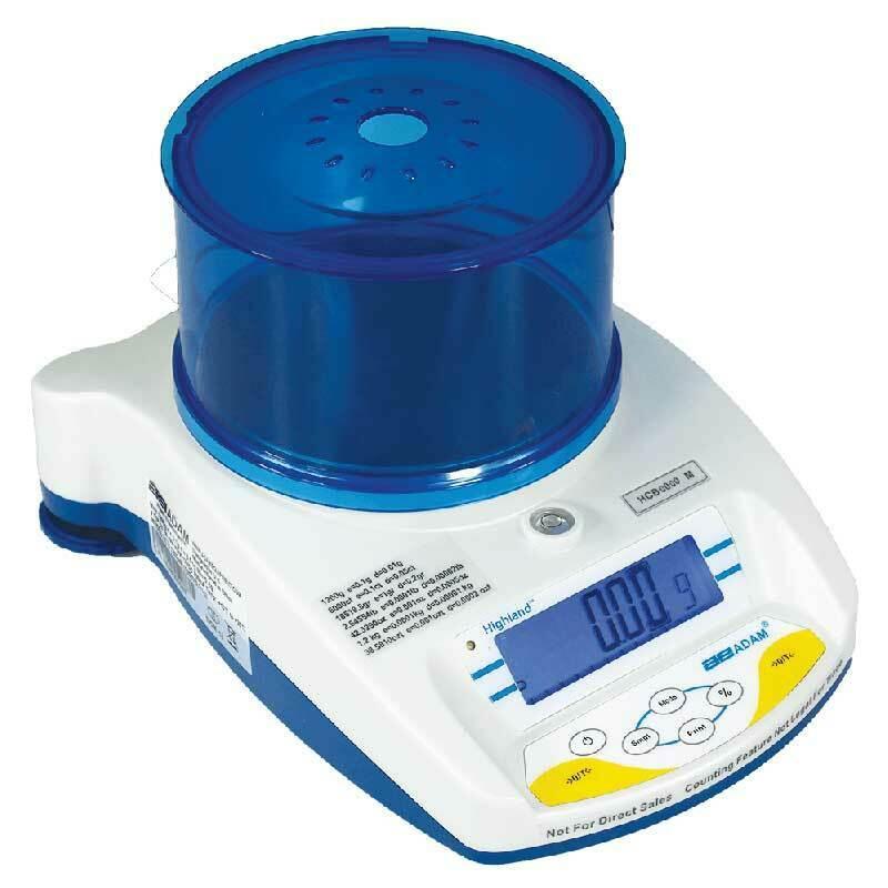 Adam Equipment HCB 1202aM 1200g, d=0.01g e=0.1g, Highland Approved Portable Precision Balance - 3 Year Warranty