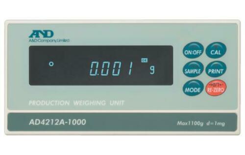 نظام عرض إنتاج AD-4212A-600 من A&amp;D Weighing وغطاء من الألومنيوم 610 جرام × 0.001 جرام مع الضمان