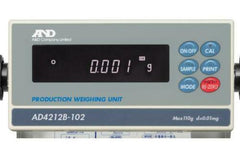 جهاز استشعار دقيق AD-4212B-101 من A&amp;D Weighing مع شاشة، هيكل من الفولاذ المقاوم للصدأ، 31/110 جرام × 0.01/0.1 ملجم مع ضمان