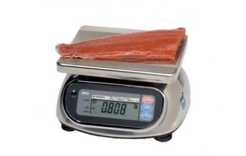 ميزان A&amp;D Weighing SK-20KWP Washdown Compact Scale، 44 رطلاً × 0.02 رطل، قانوني للتجارة مع الضمان