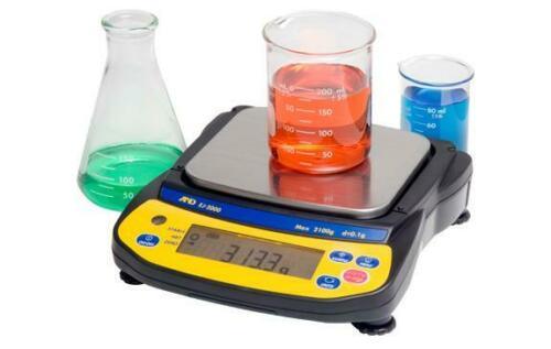 ميزان محمول من A&amp;D Weighing Newton EJ-2000، 2100 جرام × 0.1 جرام مع معايرة خارجية مع ضمان